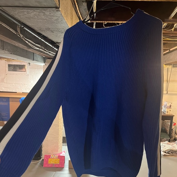 Tory Burch Val Striped Sleeve Sweater - Picture 2 of 3